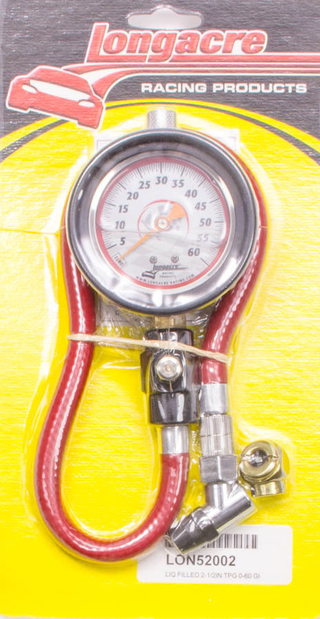 Tire Gauge 0-60PSI 2.5in GID Liquid Filled - 5252002