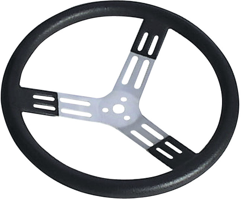 15in. Steering Wheel Black With Bumps Nat. Fi - 5256820