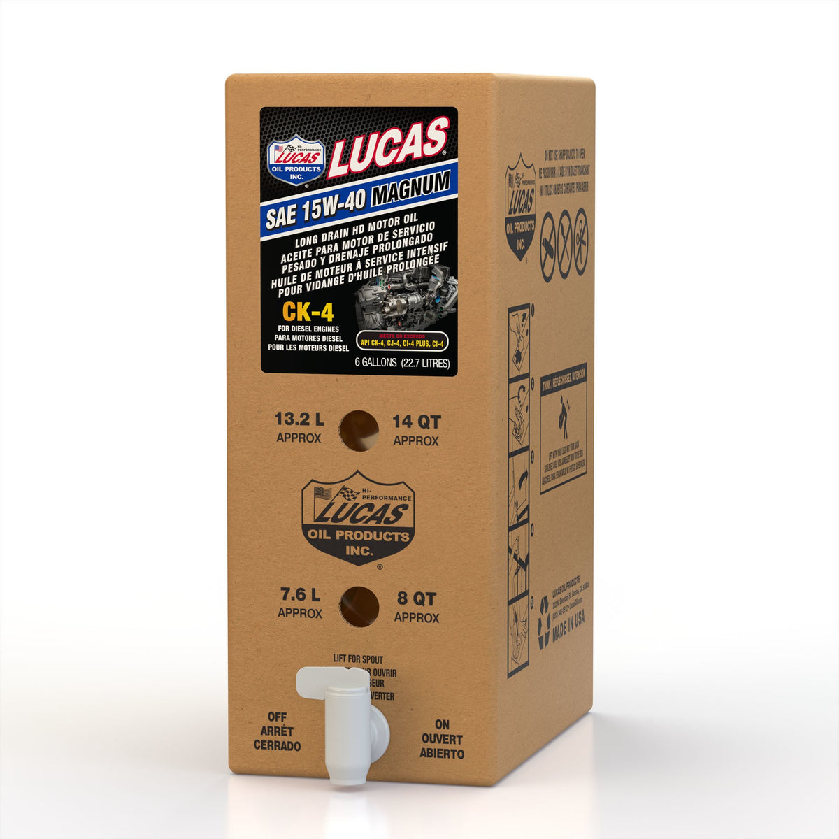 SAE 15W40 CK-4 Truck Oil 6 Gallon Bag In Box - 18014