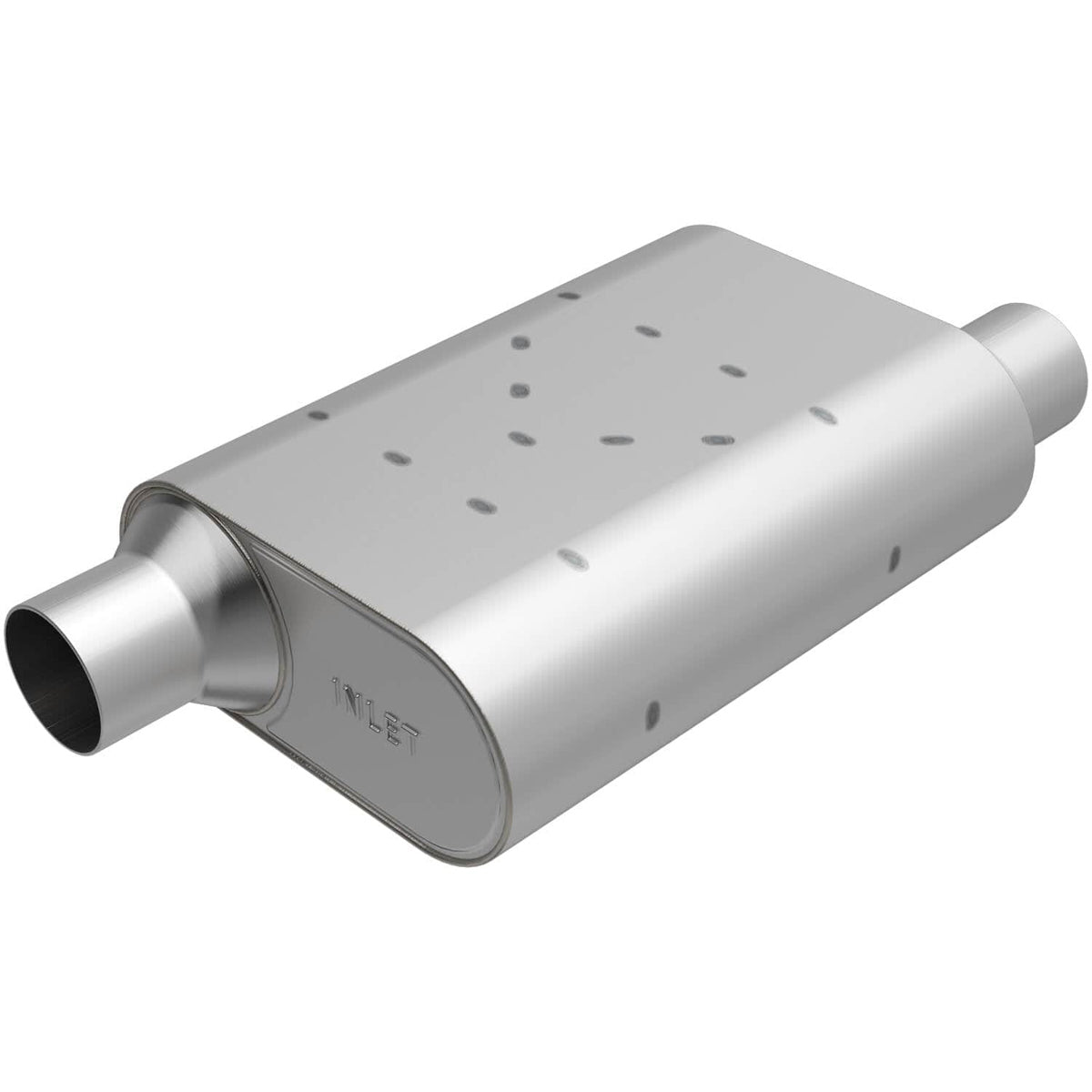 Rumble Stainless Muffler 2.5in Offset/Offset - R32543