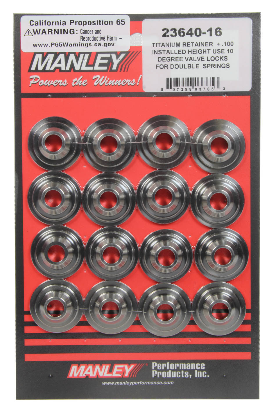 10 Deg Titanium Retainer +.100 - 2364016