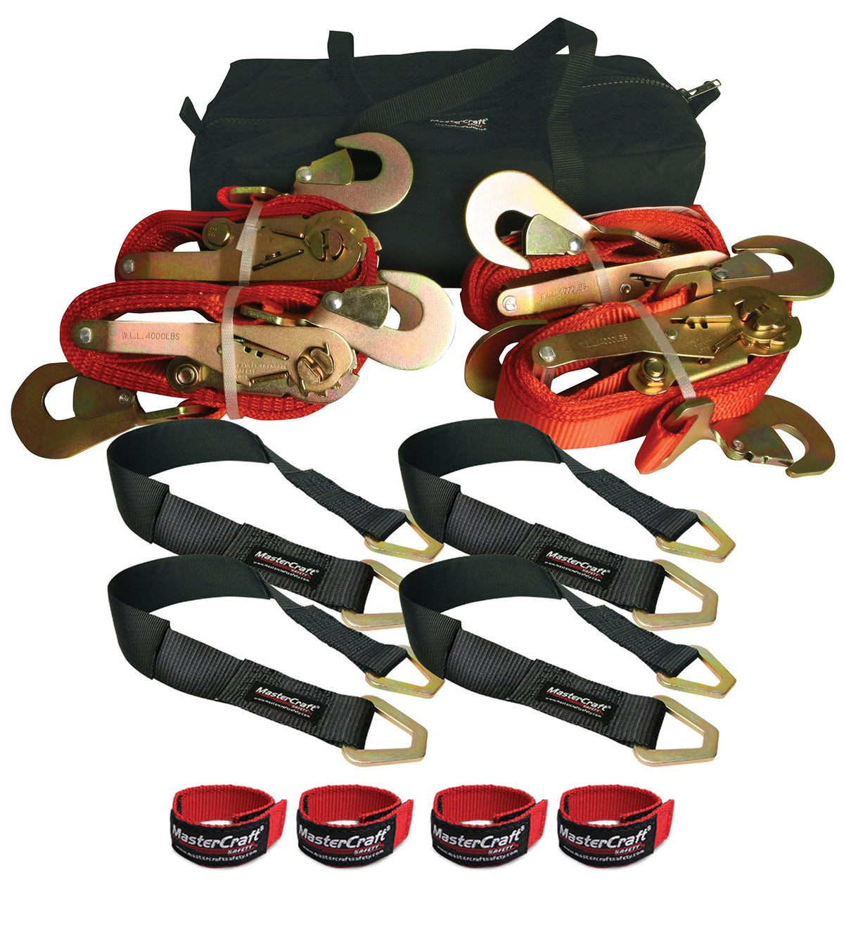 Ratchet Straps Vehicle Tie Down Kit - 400023