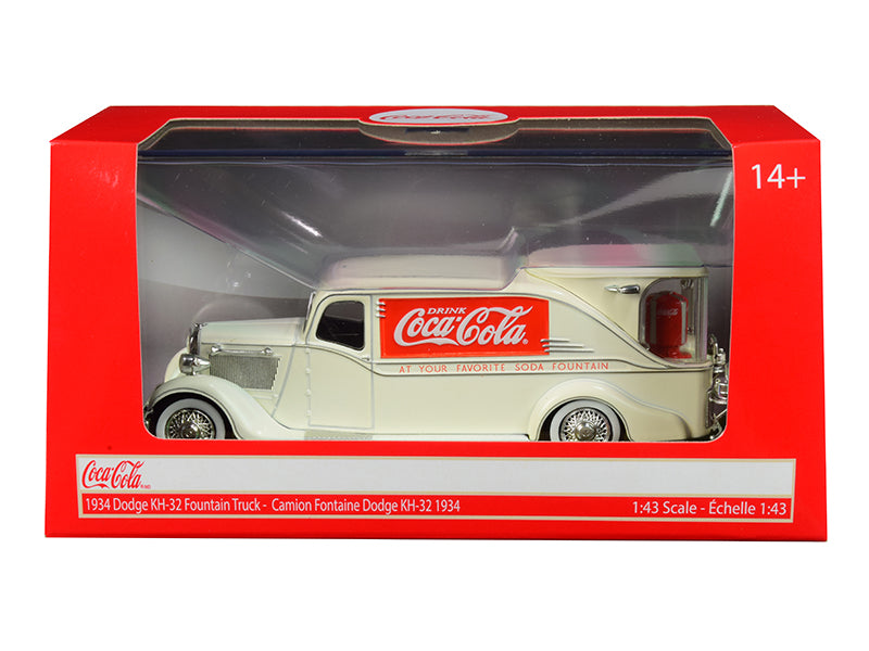 Rapid Vehicles 1934 Dodge KH-32 Streamline Fountain Truck "Coca-Cola" Cream 1/43 Diecast Model...