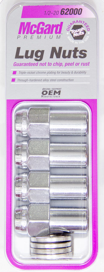 Lug Nut 1/2 Long Shank (4) - 62000