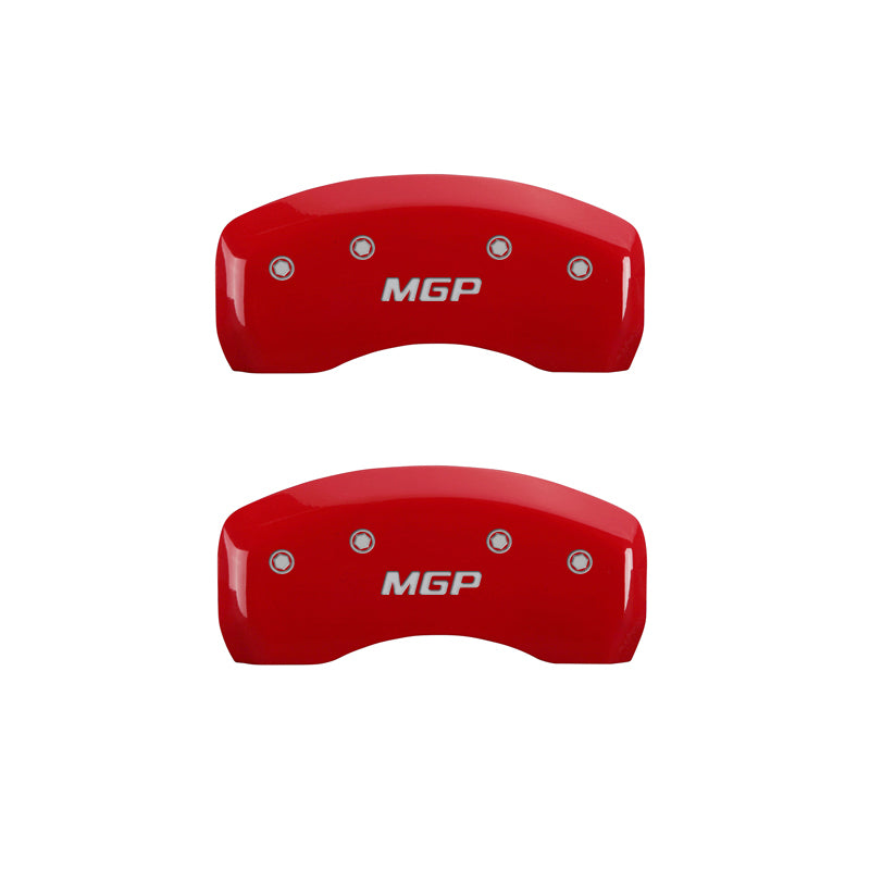 10-17 Mercedes Caliper Covers MGP Engraved Red - 23197SMGPRD
