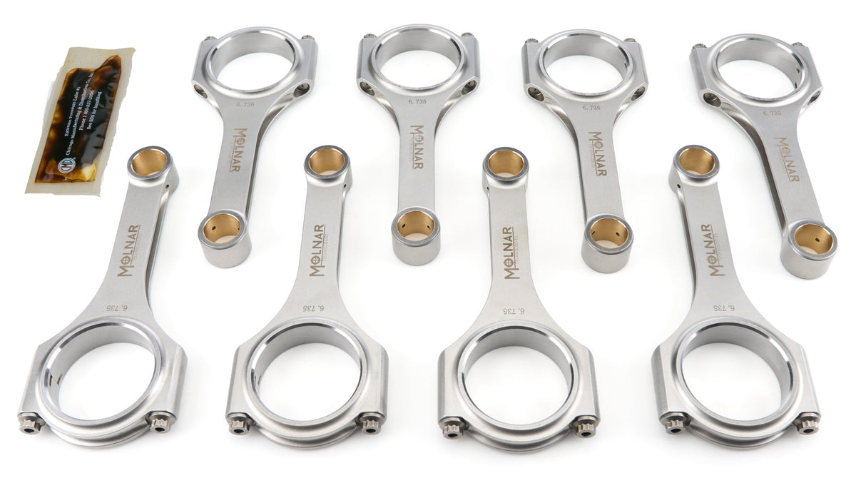 6.735 H-Beam Rod Set Olds V8 425 - OH6735ZRB8A