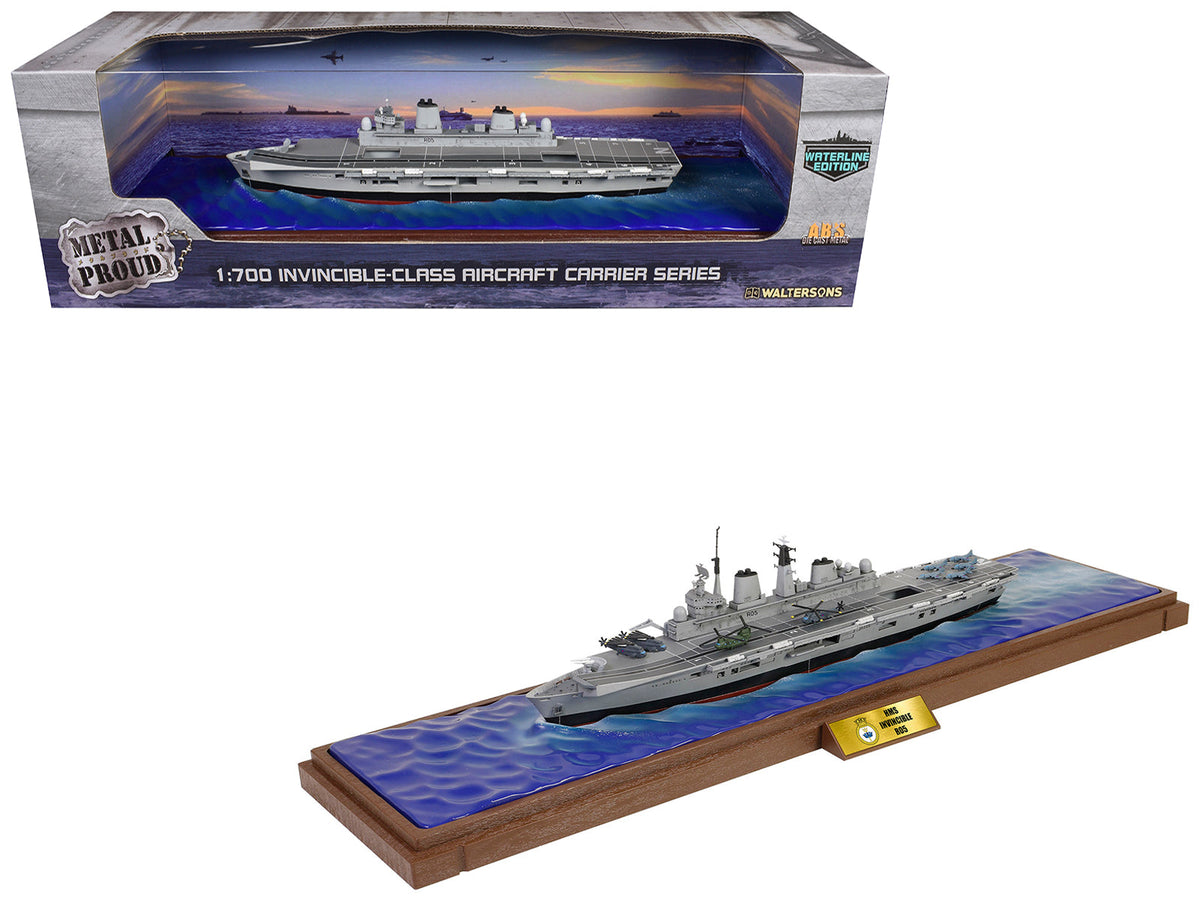 Rapid Vehicles British HMS Invincible (R05) Aircraft Carrier Waterline Edition "Falklands War"...
