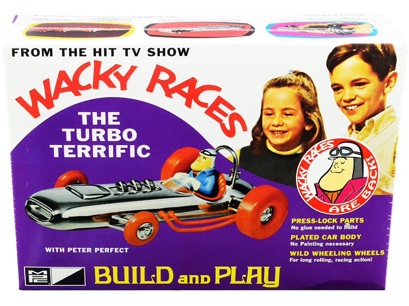 Rapid Vehicles Skill 2 Snap Model Kit The Turbo Terrific with Peter Perfect Figurine "Wacky...