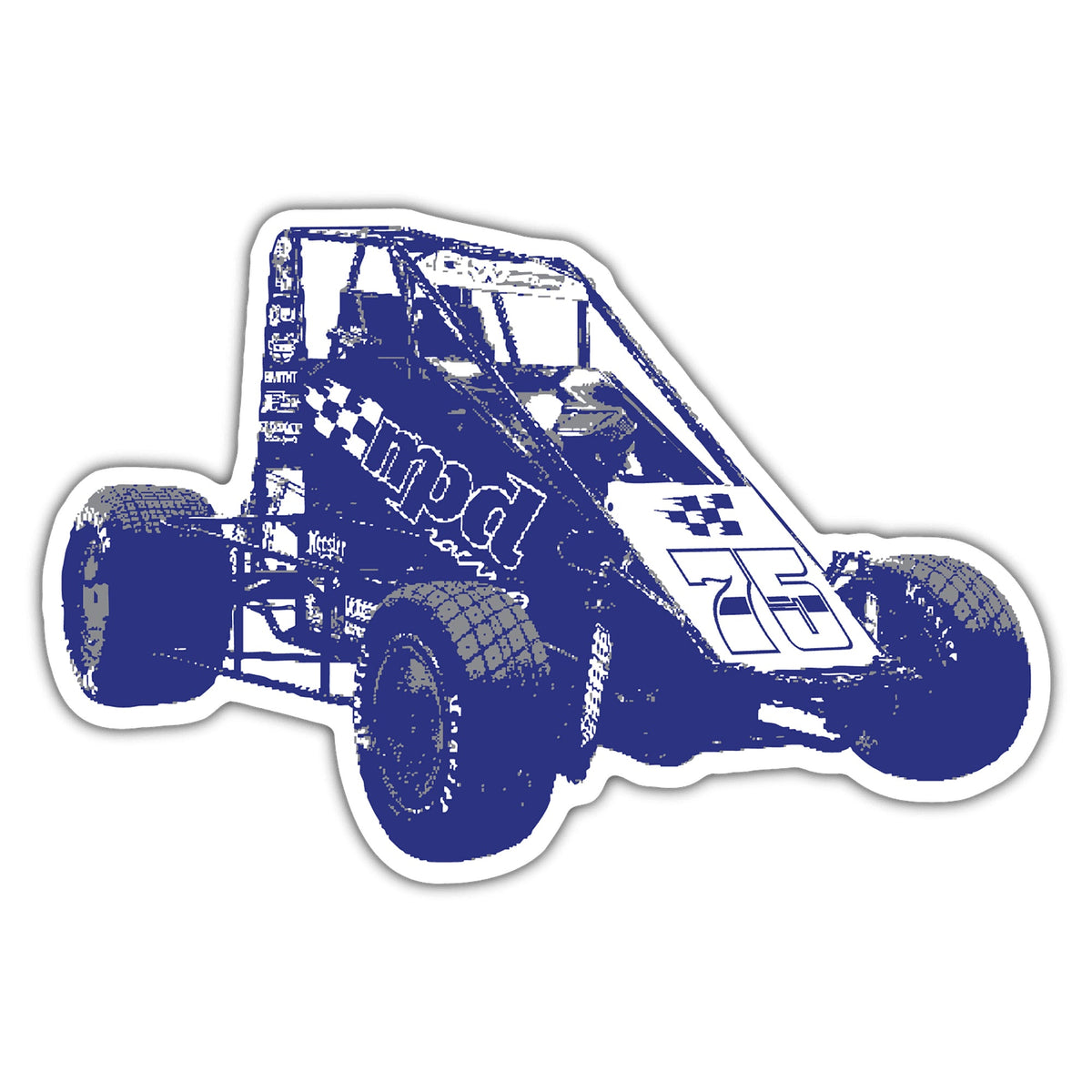 Decal Sticker Sprint Car - MPD020