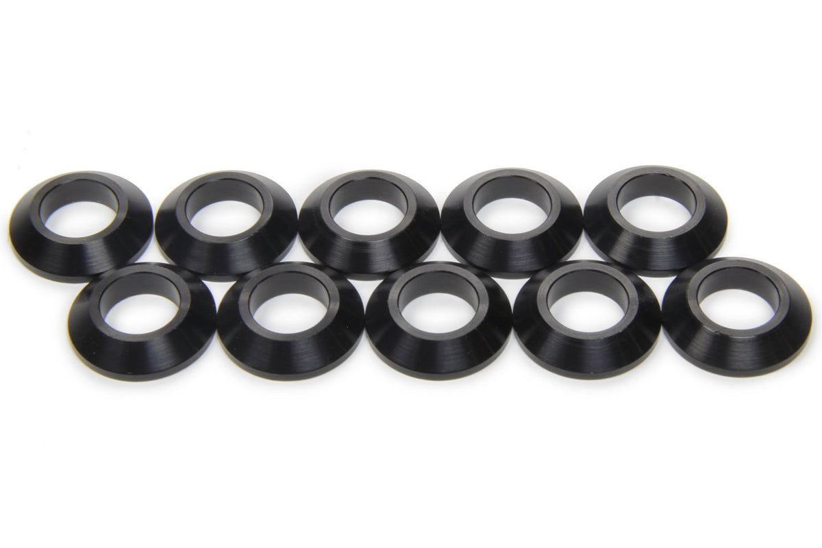 1in Cone Spacer 10 pack Aluminum - Black - MPD41006