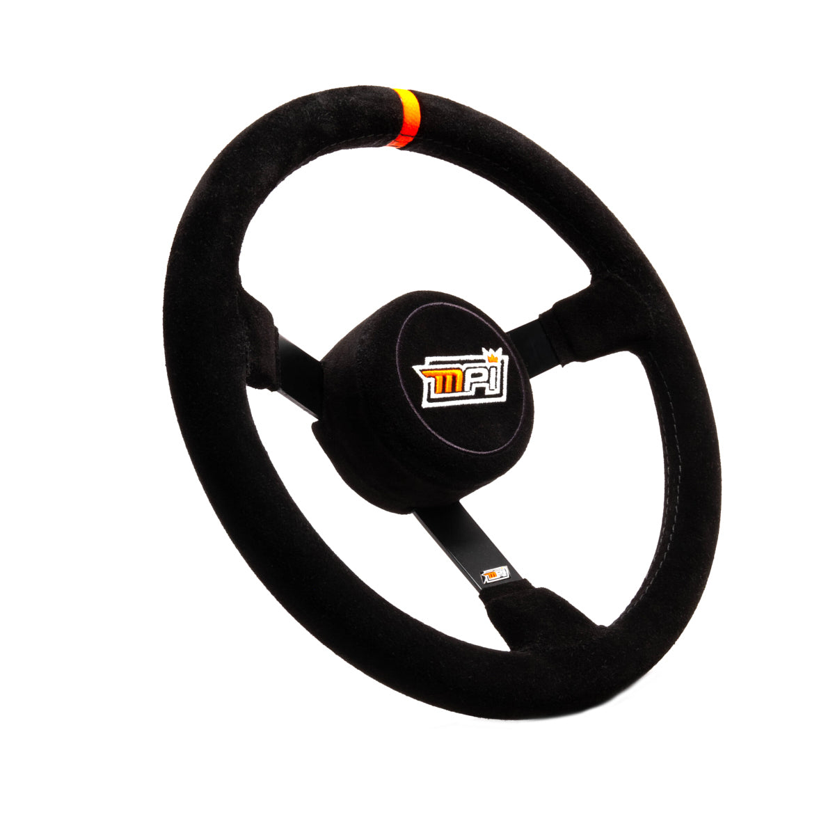 Stock Car Steering Wheel 13in Dished Suede - MPIMP13