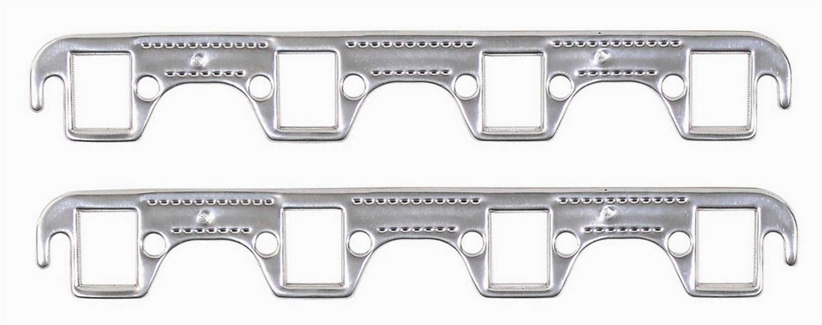 Alum SBF Exhaust Gasket Rectangle Port - 7410G