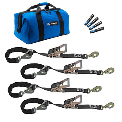 4 Tie Down/Axle Strap Combo Twisted Hook - 511108