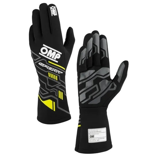 Sport Gloves Fia 8856-20 18 MY2025 Black / Fluo Y - IB00777B01178L