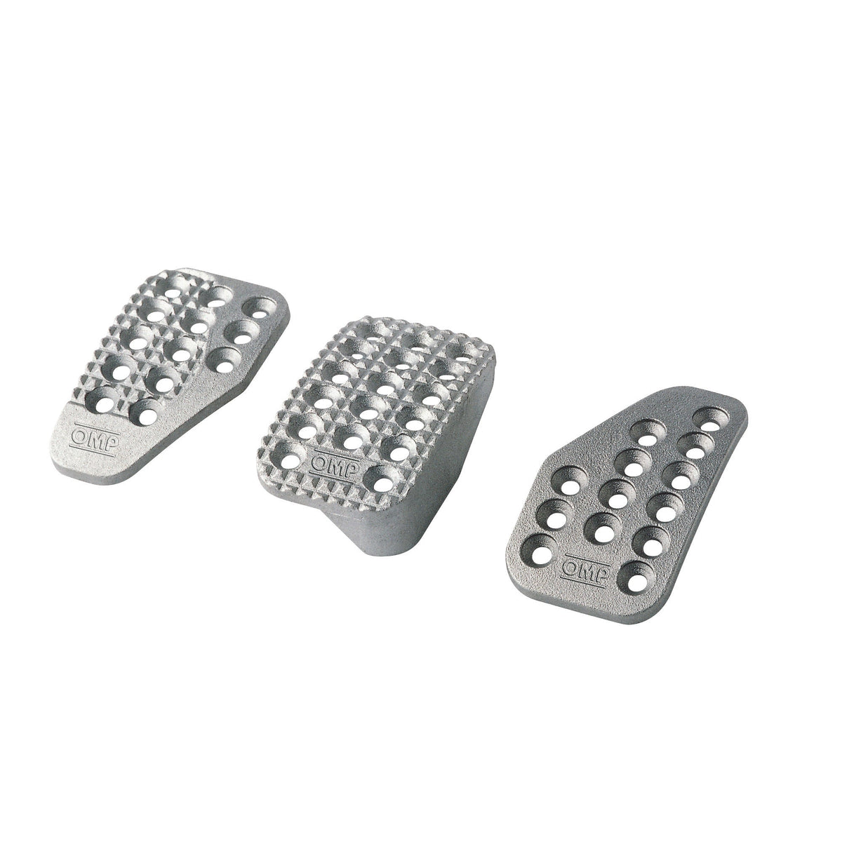 3 Pedal Set Sandblasted Aluminum - OA01000003