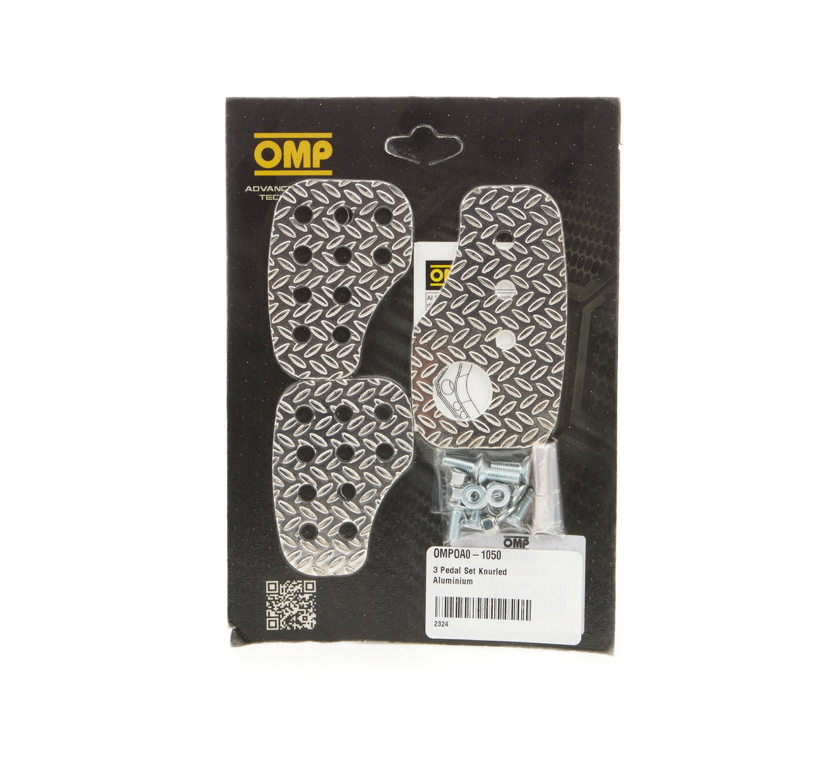 3 Pedal Set Knurled Aluminium - OA01050
