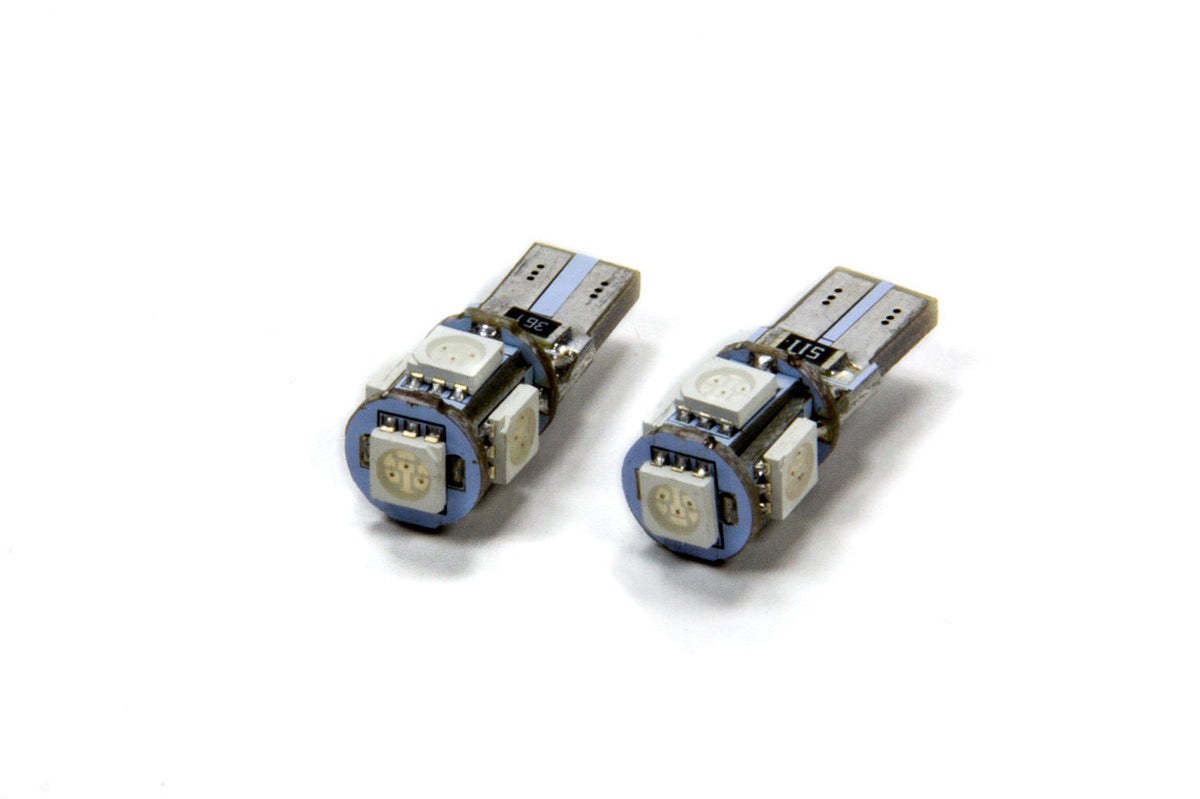 T10 5 LED SMD Bulbs Pair Red - 4801003
