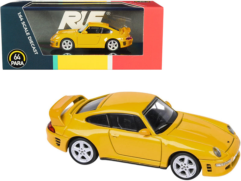 RUF CTR2 Blossom Yellow 1/64 Diecast Model Car by Paragon free shipping USA