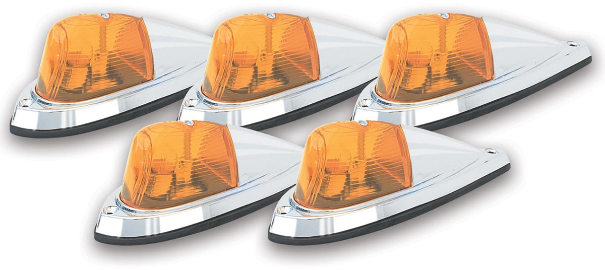 LED Amber Deluxe Chrome 5 Ligh - 20106