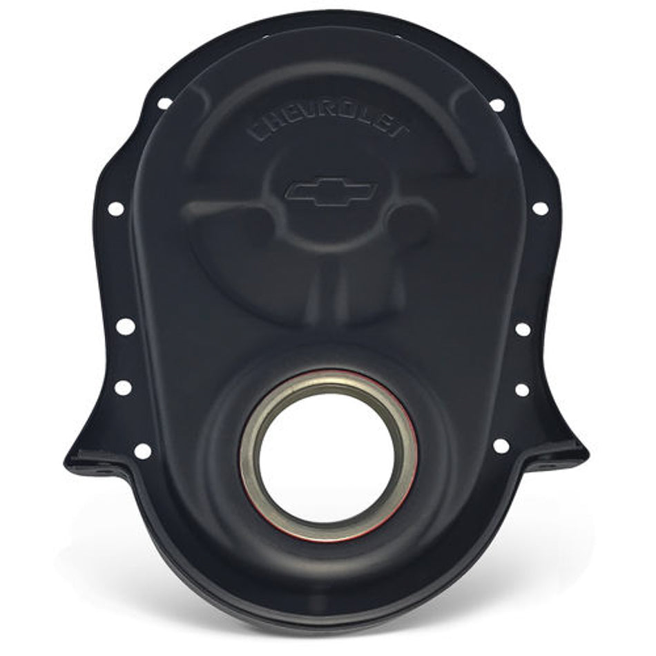 BBC Timing Chain Cover Black Crinkle - 141219