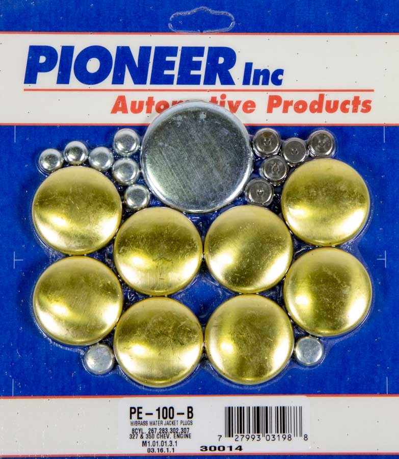 350 Chevy Freeze Plug Kit - Brass - PE100B