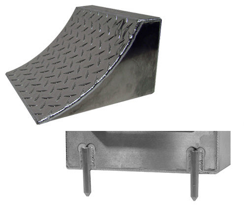 Wheel Chock Single w/Pins Aluminum - PAL276