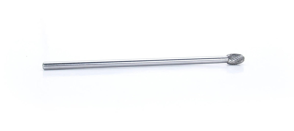 Carbide Burr - Dbl Cut Solid 3/8 Oval w/6in Shk - POW353606
