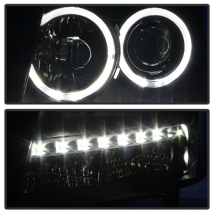 SPYDER Xtune Chevy Suburban 1500/2500 07-14 Halo Projector w/LED Headlights Smoked PRO-JH-CSUB07-LED-BSM 9030307