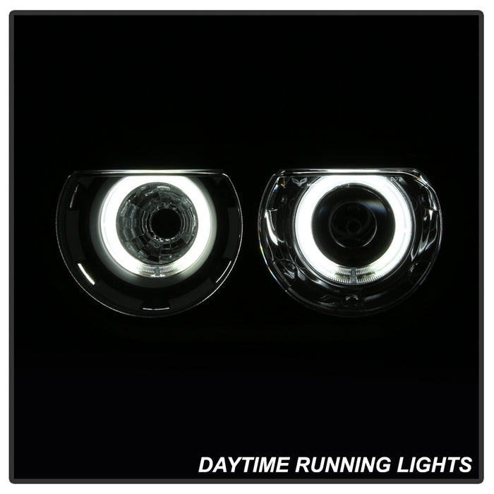 SPYDER xTune 08-14 Dodge Challenger CCFL Halo HID Projector Headlights - Black (PRO-JH-DCHAL08-CCFL-BK) 9036965