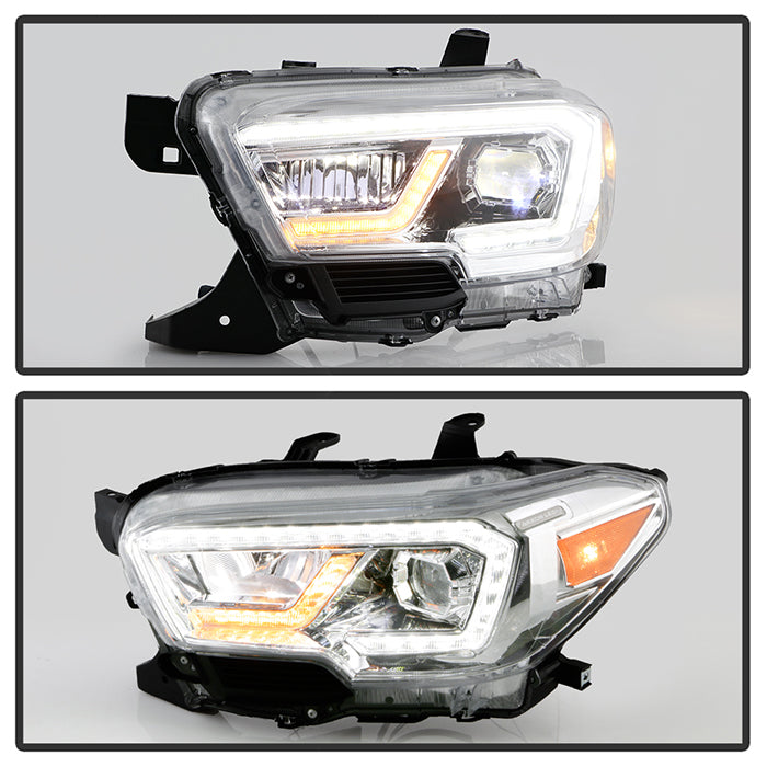 xTune Toyota Tacoma 16-19 TRD Model LED DRL Projector Headlights- Chrome PRO-JH-TTA16-FLED-TRD-C 9050091