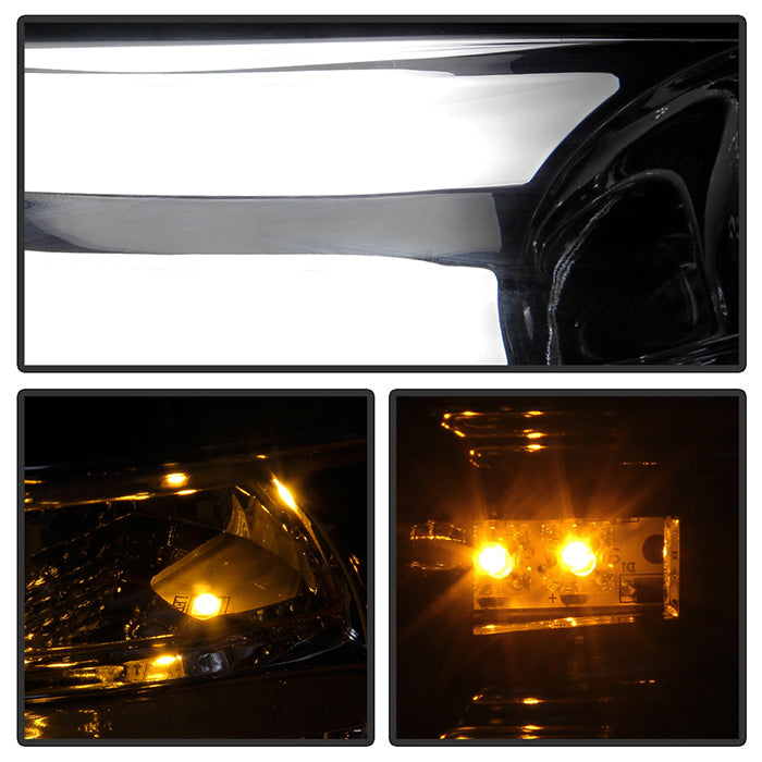 Spyder Dodge Ram 13-15 Projector Headlights Light Bar DRL Smoke PRO-YD-DR13-LBDRL-SM 5081735