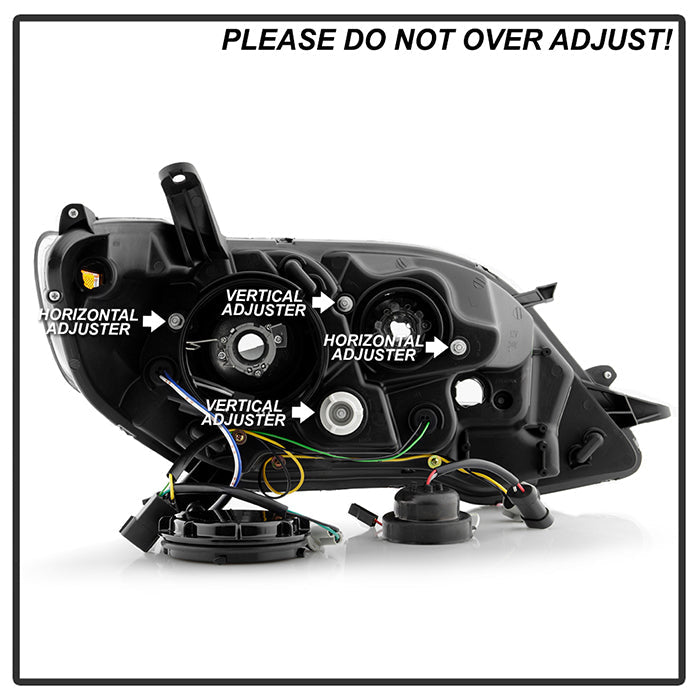 Spyder Toyota Sienna 2011-2014 Projector Headlights - DRL LED - Black PRO-YD-TSEN11-DRL-BK 5083982