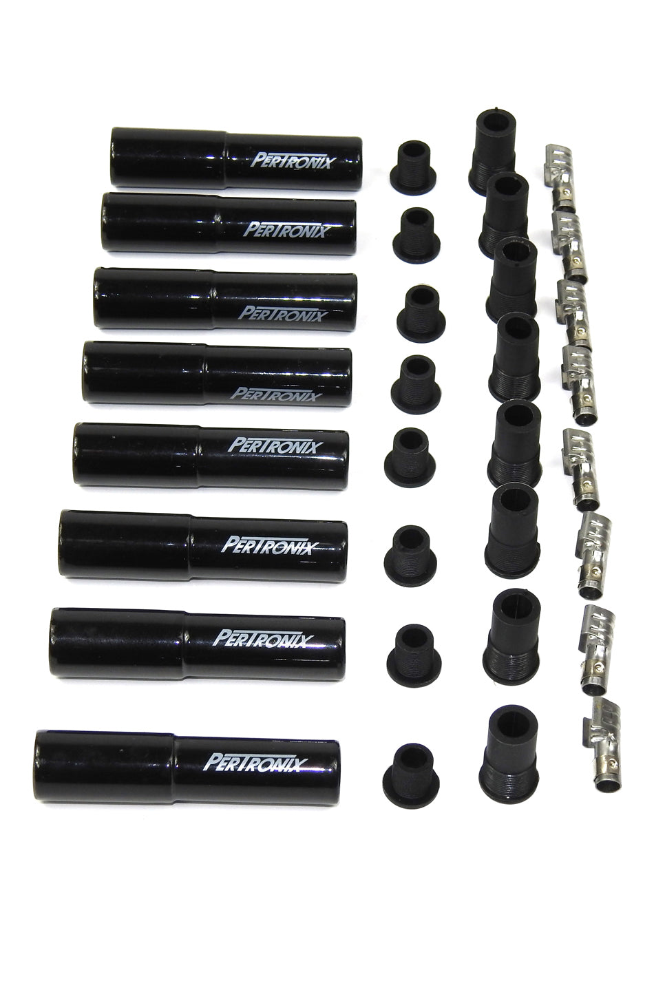 Ceramic Spark Plug Boot Kit Straight 8pk Black - 8562HT8