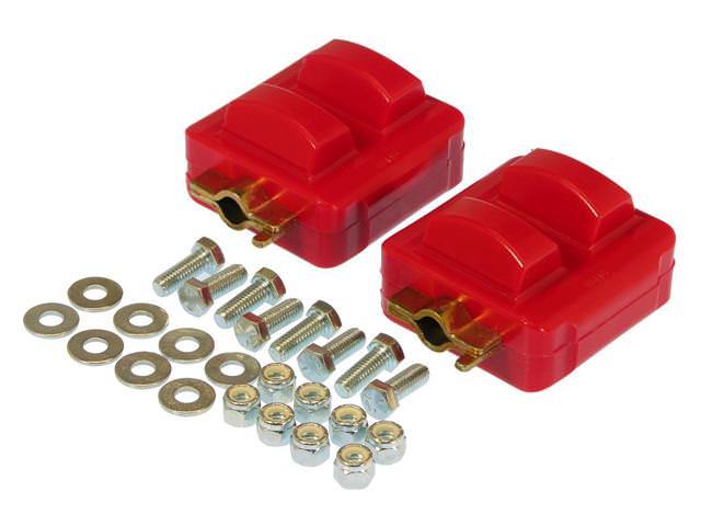 V8 Engine Mounts Pair Red - 7512