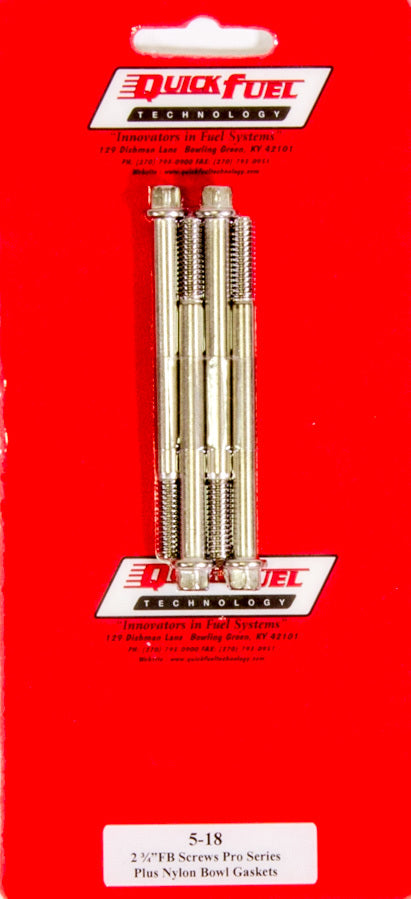 Fuel Bowl Screws - Pro Series - 4-Pack - 518QFT