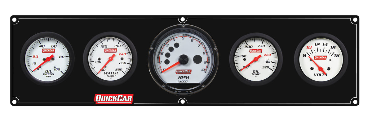 Extreme 4-1 Panel w/Tach OP/WT/OT/VT Black - 617357