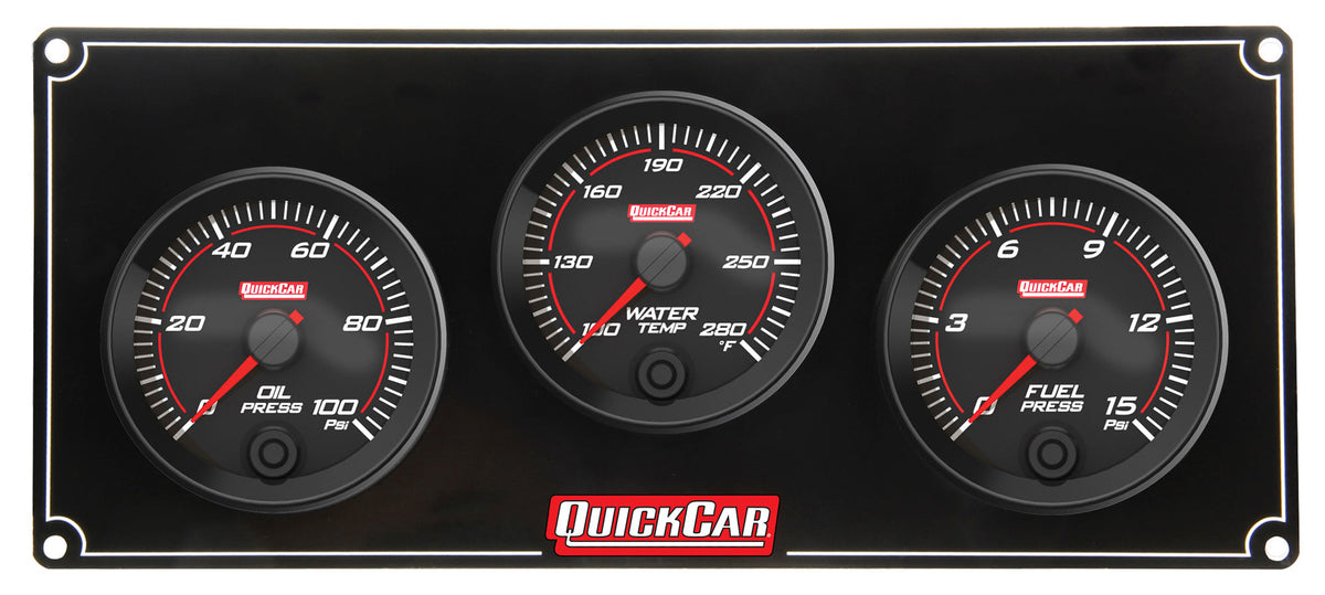 Redline 3 Gauge Panel OP/WT/FP - 693012