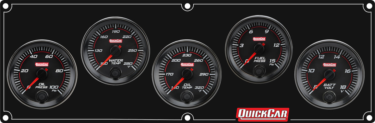Redline 5 Gauge Panel OP/WT/OT/FP/VOLT - 695037