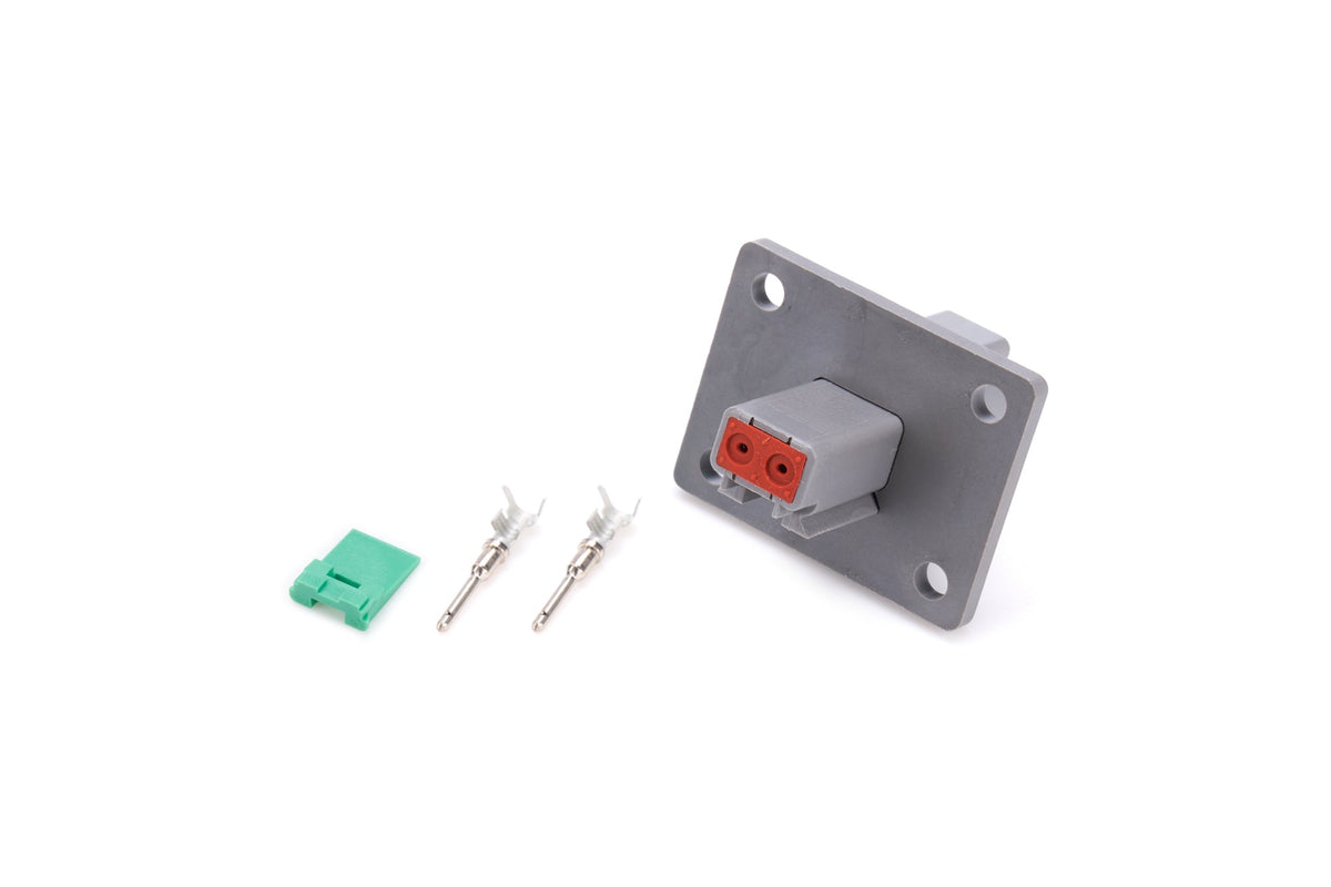 Plug Deutsch 2 Pin Receptacle w/Flange - 71327