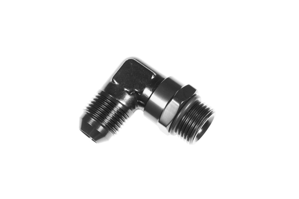 10AN Male to 10AN ORB Male swivel 90deg Black - 169010102