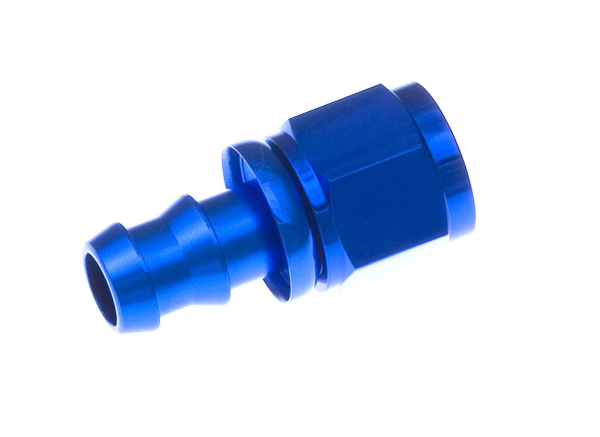 10AN Push Lock Hose End Str Blue - 2000101