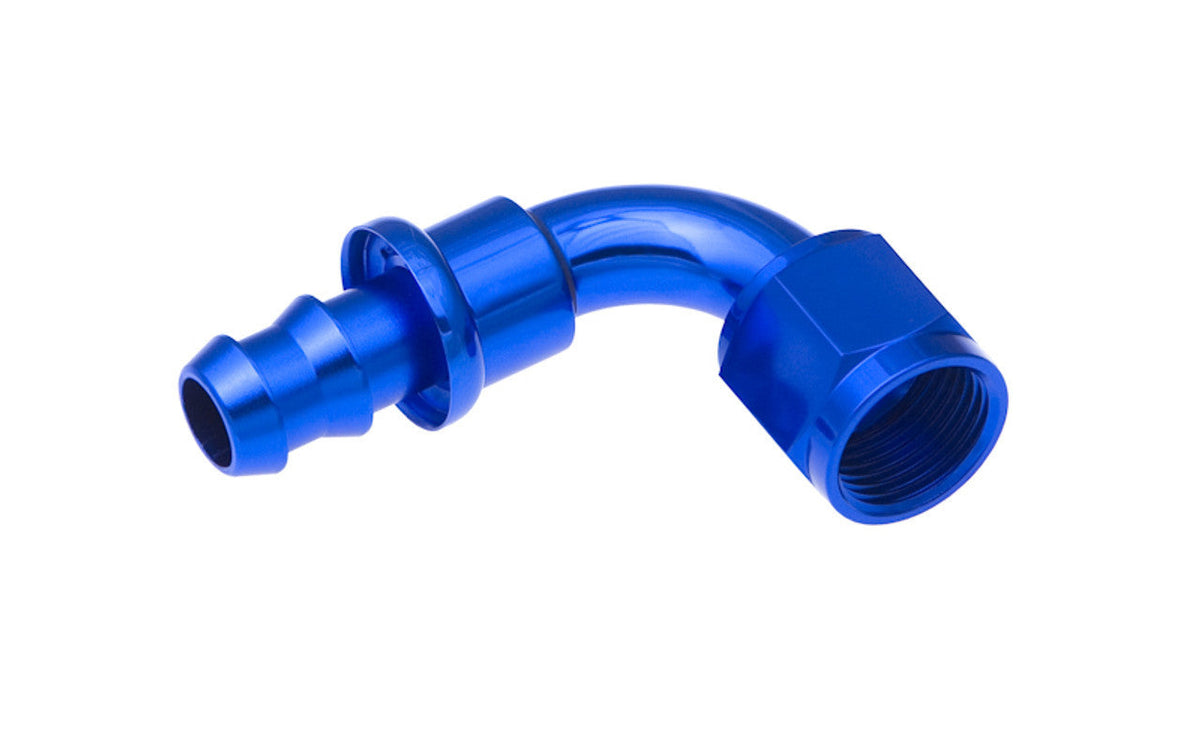 12AN Push Lock Hose End s- Blue 90 - 2090121