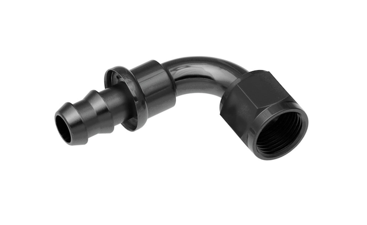 16AN Push Lock Hose Black 90 - 2090162