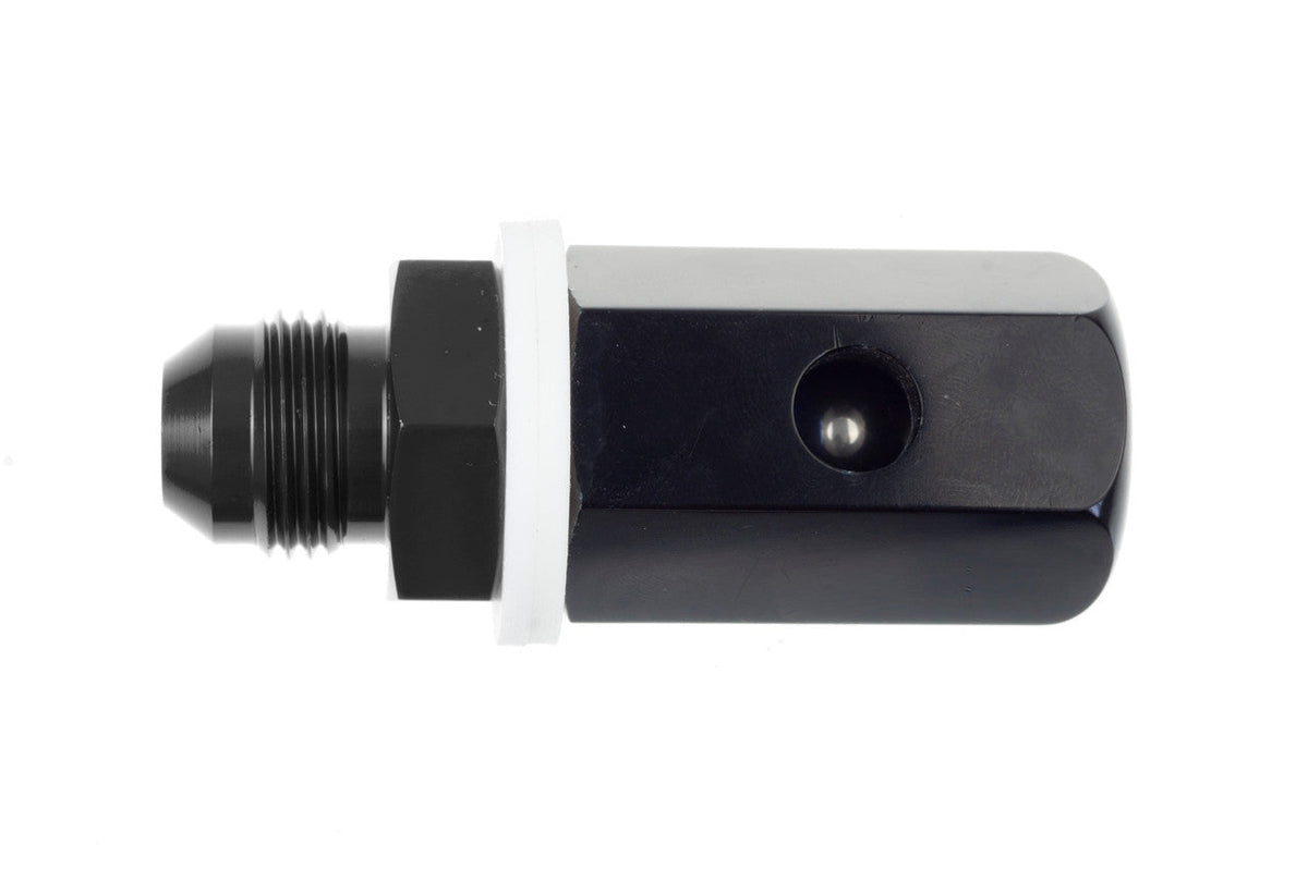 6an Male Roll Over Vent Valve - Black - 566062