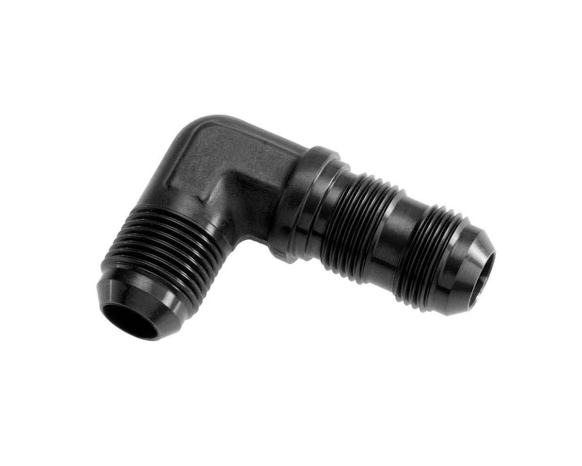 8AN Bulkhead Adapter 90 Male Male Black - 833082