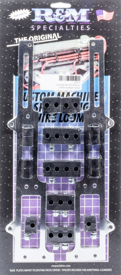 Spark Plug Wire Loom SBF Polished - 1105P
