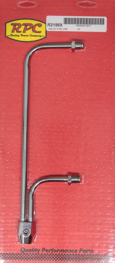 Fuel Line Chrome 8-21/32 in Centers - R2198X