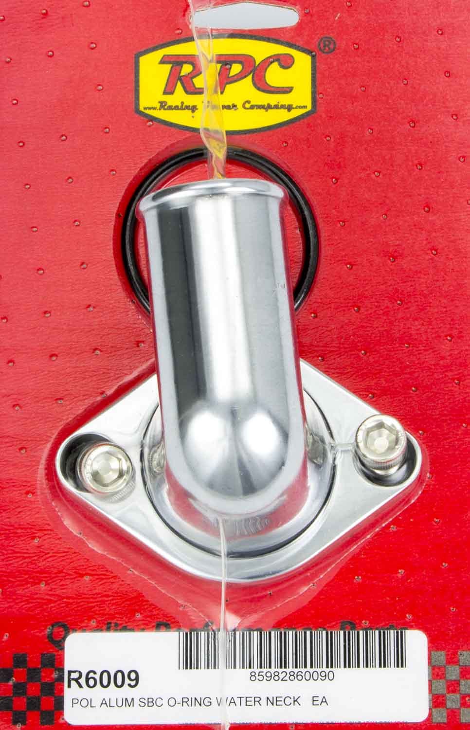 66-75 Chevy V8 Alum 90 Deg Water Neck Polished - R6009