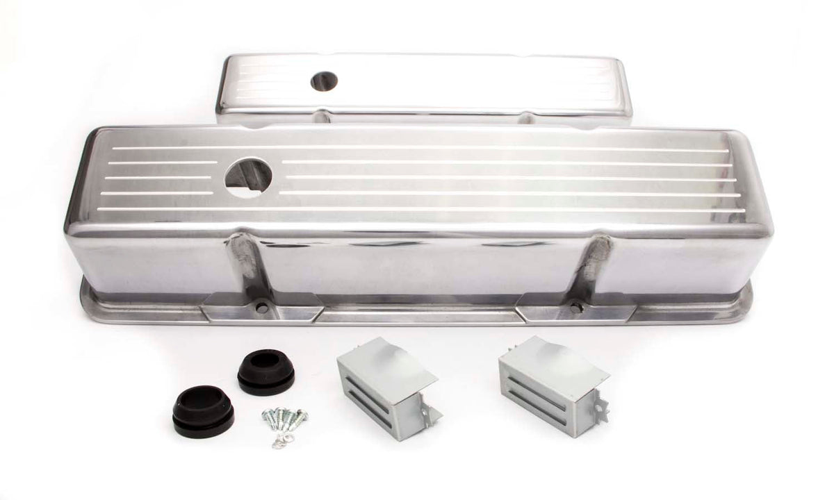 SBC Alum Tall V/C Ball Milled Polished - R6130