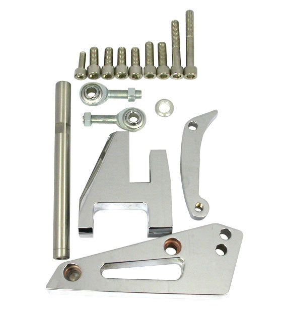 Chrome Alum SB Chevy Alternator Bracket Swp - R6405